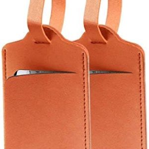 flintronic Travel Luggage Tags, 2PCS Baggage Labels, Suitcase ID Tags, Handbag Tag Labels, Luggage Suitcases Tags for Preventing Loss of Bags and Suitcases