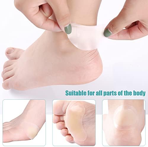 20 Pack Invisible Blister Plasters - Hydrocolloid Blister Cushion Gel, Waterproof for Heel & Skin, Faster Healing Wound - Image 3