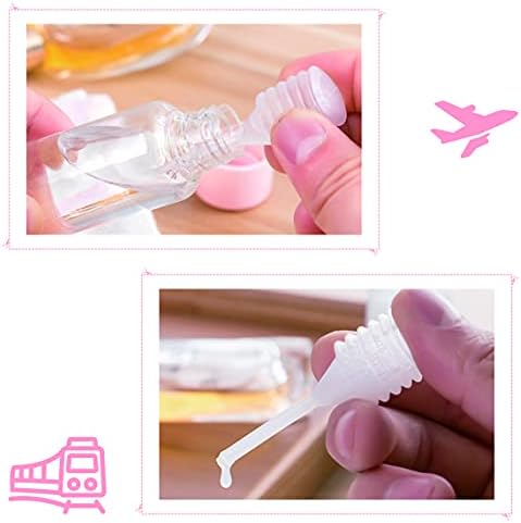 11 Piece Set Cosmetics Travel Bottle, Transparent Travel Toiletries Bottles Under 100ml, Including Spray, Sample Pots, Label Paper and Transparent Cosmetic Bag,Leak-Proof Accessories - Image 5