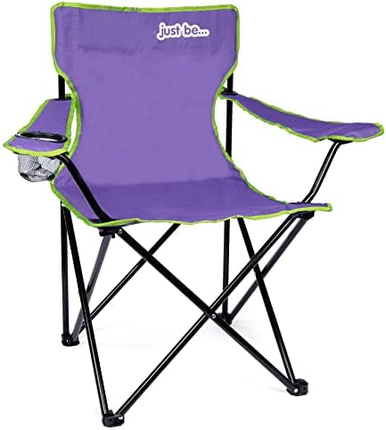 just be... Folding Camping Chair for Adults and for Kids Lightweight Foldable Chair Suitable for Outdoors. Chairs for the Beach, Lawn, Camp, Fishing Trip and Garden - Image 4