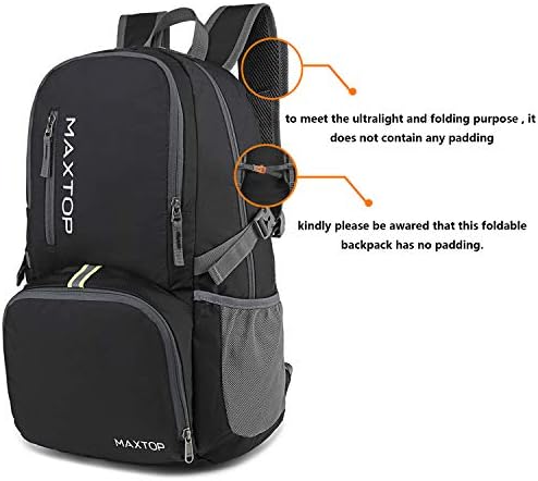 MAXTOP 30L Backpack, Ultra Lightweight Packable Foldable Rucksack, Water Resistant, for Men Women Kids, Outdoor Camping Hiking Travel Daypack Handy Durable Gifts - Image 7