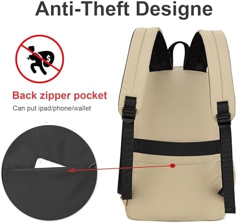 School Backpack for Teenager Men and Women Lightweight Classic Casual Rucksack Travel Backpack for 15.6-Inch Laptop - Image 6