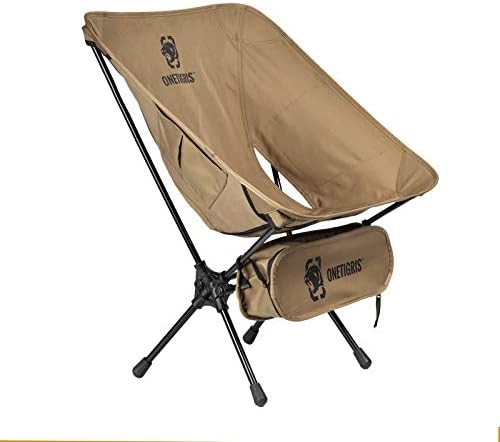 OneTigris PROMENADE Folding Camping Chair, 150kg Capacity Compact Outdoor Chair for Camping Hiking Garden Travel Beach Picnic Lightweight Backpacking