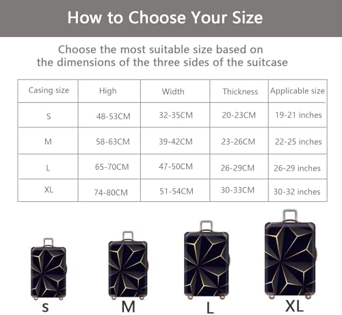Anseom Travel Luggage Cover Elastic Suitcase Covers Travel Trolley Case Cover Anti-Scratch Travel Suitcase Protector Washable Luggage Covers Trolley Case Protective Cover for 18-32 Inch Luggage - Image 2