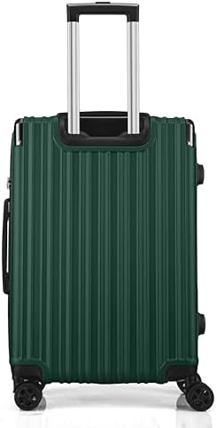 Medium Suitcase Hard Shell | Lightweight Suitcase | Aluminum Telescopic Handle | TSA 3 Digit Combination Lock | 4 Dual Spinner Wheels. (Green, Medium 24") - Image 8