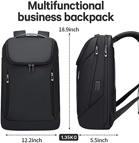 BANGE Backpack Business Smart Backpack Waterproof fit 15.6 Inch Laptop Backpack with USB Charging Port,Travel Durable Backpack - Image 6