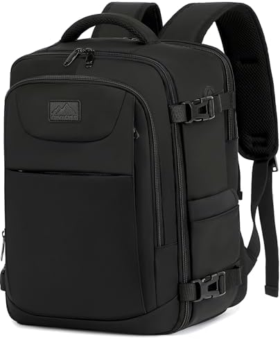 Ryanair Cabin Bags 40x20x25 Travel Backpack Carry-ons Small Rucksack Hand Luggage Bag Underseat Cabin Size 20L Flight Laptop Bags Black