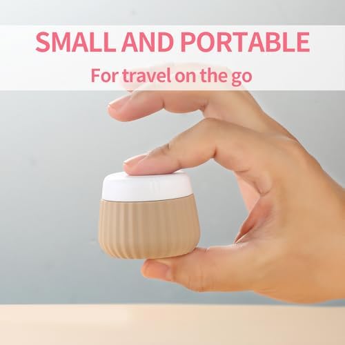 Gemice Travel Bottles for Toiletries 8 pcs Tsa Approved Travel Size Toiletries 90ml Travel Containers for Toiletries BPA free Silicone Cream Jars Leak Proof Silicone Squeezable Travel Essentials - Image 8