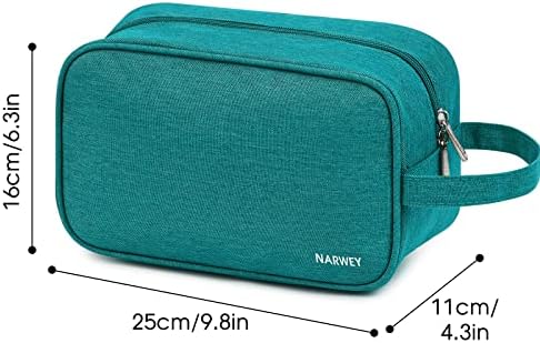 Travel Toiletry Wash Bag for Women Traveling Dopp Kit Makeup Bag Organizer for Toiletries Accessories Cosmetics (Teal) - Image 6