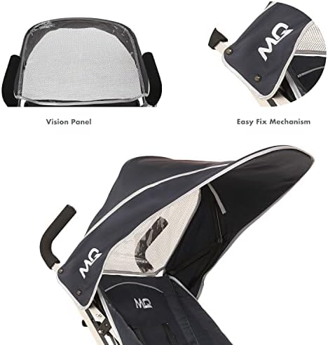 MobiQuip XL Pushchair Travel Accessories Pack, Sun Hood with Vision Panel, Protective Rain Cover, Handy Storage Basket, to Fit MobiQuip XL Buggy, Co-ordinates with Blue MobiQuip XL Stroller - Image 3