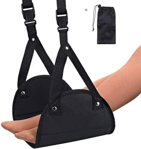 Airplane Footrest - Best Travel Essential, Airplane Travel Accessories, No Clashing Foot Hammock & Portable Plane Leg Rest, Provides Relaxation and Comfortable for Long Flight - Image 9