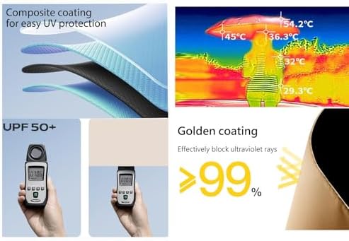 erised's bifrost French style Automatic Windproof Travel Portable Compact Folding Umbrella Auto Open Close/10 Ribs/UV Protection/Sun Rain/Handle Auto/Women Men - Image 6