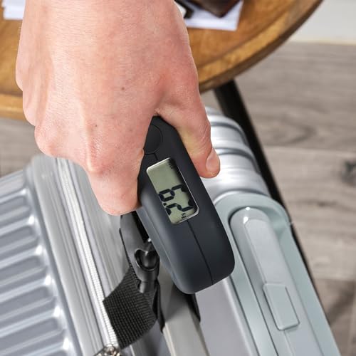 Salter 9500 BKDCTMEU16 Digital Luggage Scale - Suitcase Weighing Scales, Carry On Baggage Weight, Easy Grip Handle, 40kg / 88 lbs Capacity, Secure Clip Fastening, Lightweight, Includes Battery - Image 4