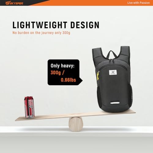 SKYSPER 10L Hiking Backpack Lightweight Packable Back Pack Small Travel Daypack for Women Men Foldable Outdoor Rucksack - Image 2