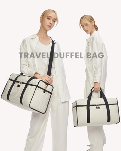 LOVEVOOK Travel Bags for Women, Large Opening Hospital Weekend Overnight Maternity Duffel Gym Bag, Carry On Holdall Cabin Hand Luggage Flight Womens Bag with Shoe Pocket - Image 7