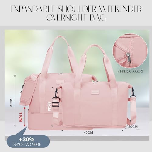 for Ryanair Cabin Bags 40x20x25 Hand Luggage Convertible Cabin Bag 45x36x20 for Easyjet Underseat Carry On Bag for Planes Overnight Weekend Bag for Women Men - Image 5