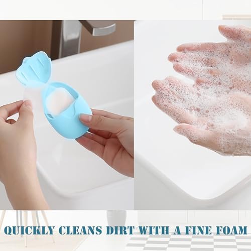 Travel Soap Sheets Portable Soap Flakes Box Backpacking Essentials Disposable Travel Wash Hand Foaming Soap On The Go Camping Accessories Hiking Eco Friendly Cleaning Products - Image 5