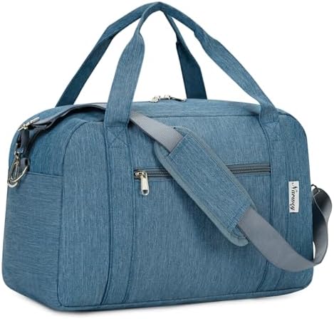 for Ryanair Cabin Bag 40X20X25cm Underseat Travel Duffel Bag Holdall Tote Carry on Luggage for Women and Men 20L (Navy Blue)