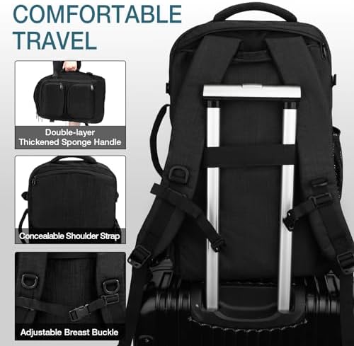 Dinictis Unisex 40l Travel Laptop Backpack 40L travel backpack (pack of 1) - Image 3