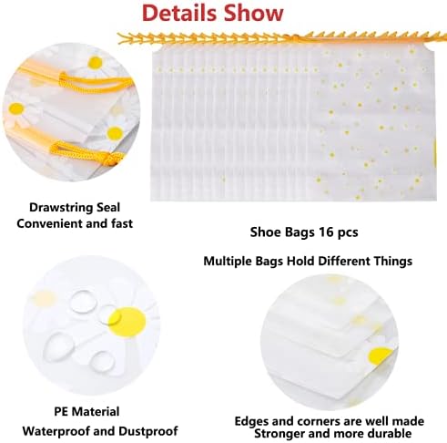 GAOHAN 16 Pcs Multifunctional Storage Bags - Waterproof Cosmetic, Underwear, Travel, Dust Proof, Shoe Storage Bags - Image 6