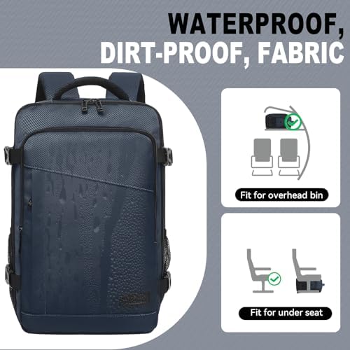 Yankony for Ryanair Cabin Bags 40x20x25 Underseat Cabin Bag, Small Travel Backpack Cabin Size Carry on Hand Luggage Bag for Airplanes, Multiple Pockets Comfort Rucksack 20L for Men and Women - Image 6