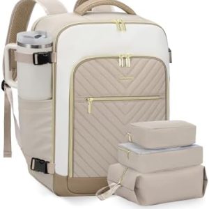 LOVEVOOK Travel Backpack Womens Cabin Bag Large 17 inch Laptop Rucksack for Plane Hand Luggage Waterproof Weekend Overnight Carry On Bag for Ladies 40L Maternity Hospital Bags
