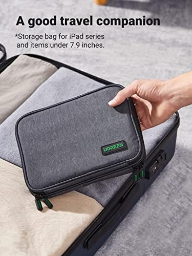 UGREEN Travel Accessories, Portable Bag Electronics Organiser Large Capacity Tech Pouch for Small Gadget USB Charging Cable Charger Adapter Power Bank Hard Drive SD Card(M) - Image 6