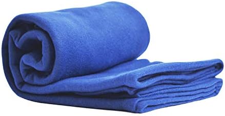 Cozy-Soft Microfleece Travel Blanket, 50x60 Inch, Lightweight, Compact, Perfect for Airplane and Car, Royal Blue - Image 2