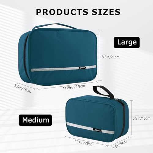 jiemei Hanging Toiletry Bag Waterproof, Travel Wash Bag for Men & Women with 4 Compartments, Foldable Compact Size, Super Durable Fabric - Image 2