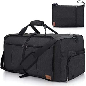 Urtala Travel Duffel Bag for Men & Women, 120L Holdall Bag Foldable Weekend Overnight Bag with Shoe Compartment & Shoulder Strap, Lightweight Waterproof