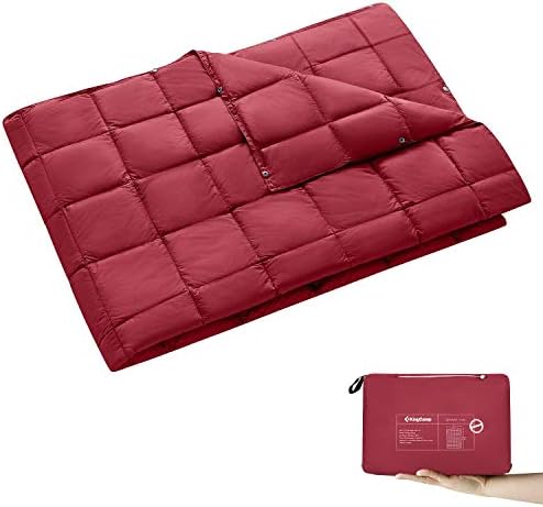 KingCamp Camping Blanket Lightweight Outdoor, Travel Blanket Multifunctional Warm, Sleeping Blankets Ultralight with Snap Button, Sleeping Quilt for Picnics Beach Camping Hiking Car Indoor - Image 9