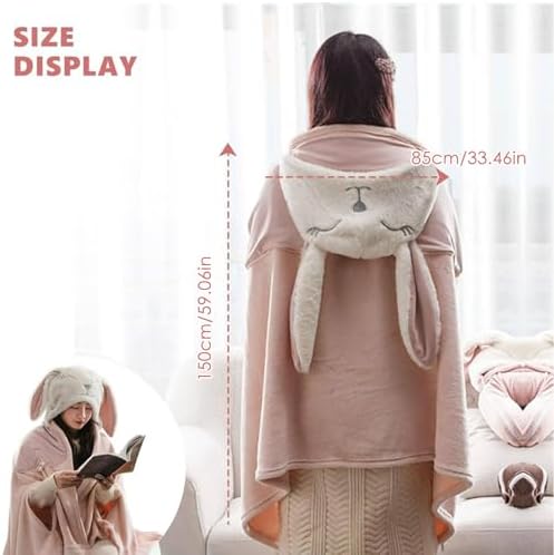 Travel Neck Pillow Blanket Set – 2 In 1 Travel Head Pillow And Blanket | Comfortable Travel Pillow With Hood For Airplane, Long Flights, Road Trips | Soft Flannel Blanket And Pillow Combo - Image 5
