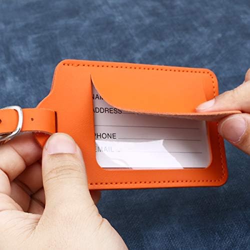 flintronic Travel Luggage Tags, 2PCS Baggage Labels, Suitcase ID Tags, Handbag Tag Labels, Luggage Suitcases Tags for Preventing Loss of Bags and Suitcases - Image 7