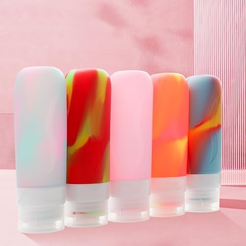 HEYMKGO Travel Bottles for Toiletries, 24 Pack Refillable Silicone Travel Containers Set, Leak-proof Squeezable Travel Toiletry Bottle Kit for Shampoo Conditioner Lotion Shower Gel - TSA Approved - Image 7