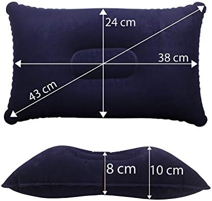 TRIXES Inflatable Pillows x2 – Multipack of Blue Inflatable Pillows Perfect for Travel/Camping/Outdoors/Fishing - Blow up Pillow -Twin Pack – Ultra Light Water Resistant Pillows - Image 3