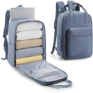 Ryanair Cabin Bags 40x20x25 Underseat Travel Backpack Cabin Size Bag 45x36x20 New Easyjet Backpack Carry on Backpacks for Airplanes Rucksack for Plane Hand Luggage Women Men,Blue Purple S