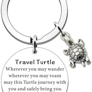 Tortoise Keychain Travel Keychain Travel Gifts for Women Family Friends Graduation Gifts