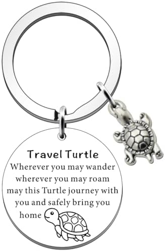 Tortoise Keychain Travel Keychain Travel Gifts for Women Family Friends Graduation Gifts