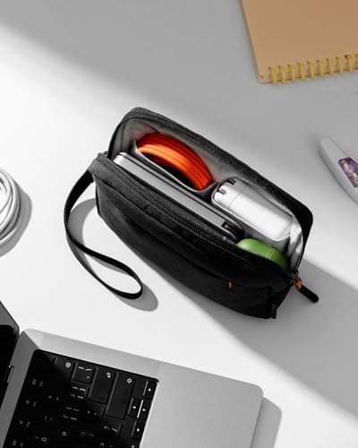Inateck Electronics Organizer, Water-Resistant Travel Organizer, Multi-Purpose Accessory Bag, Compatible with Mouse, Cables, Mobile Power, USB Flash Drive, Black - Image 7