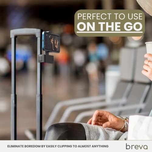 BREVA Airplane Phone Holder, 360 Degree Rotation Plane Phone Holder, Universal Adjustable Phone Stand, Travel Accessories for Flying, Hands-Free Phone Holder for Plane - Image 8