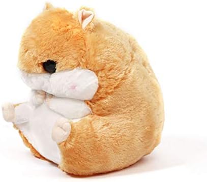 Cuddly Plush Stuffed Hamster Pillow with Comfortable Blanket of 100cm x 170cm, Light Brown - Image 3