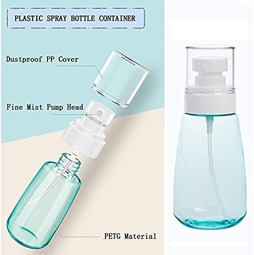 Spray Bottles, 30ml 60ml 80ml Clear Empty Fine 3 Pcs Mist Spray Bottles Small Travel Plastic Atomiser Bottle Refillable Liquid for Essential Oils, Cleaning, Make-up Cosmetic Hair, Leak Proof, BPA Free - Image 4