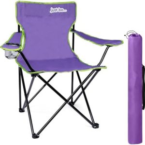 just be... Folding Camping Chair for Adults and for Kids Lightweight Foldable Chair Suitable for Outdoors. Chairs for the Beach, Lawn, Camp, Fishing Trip and Garden