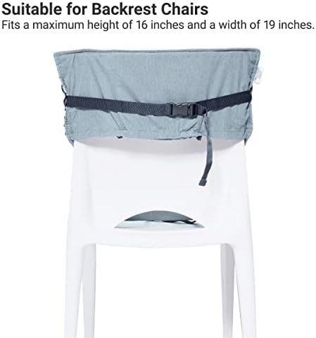 BabyToLove Pocket Seat | Portable High Chair | Lightweight On The Go and Easy to Carry | Travel Must Have | Green Tropic - Image 6
