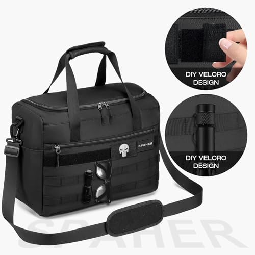SPAHER Cabin Bag 40x30x20 Wizzair Travel Duffle Bag Waterproof Under-seat Cabin Bag Lightweight Holdall Suitcase Handbag Tactical Moll Shoulder Bag Oxford Carry on Luggage Overnight Women Men 25L - Image 6