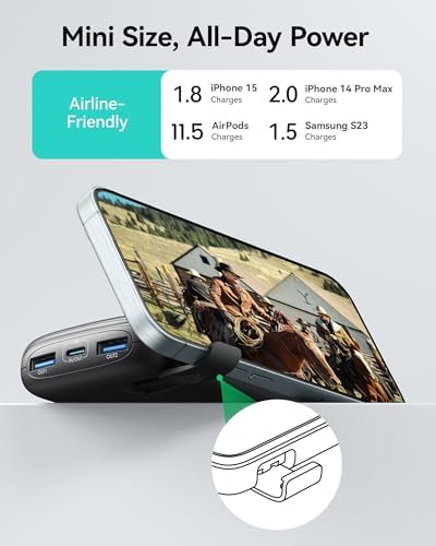 INIU Power Bank, 22.5W Fast Charging 10000mAh Battery Pack USB C Input & Output Portable Charger, PD3.0 QC4.0 Mini Portable Battery Bank for iPhone 16 15 14 13 Pro Max Mini Plus Samsung S22 S21 - Image 5