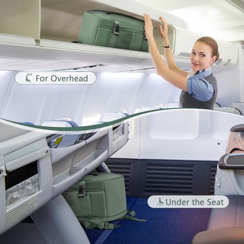 Cabin Bags 40x20x25 for Ryanair Underseat Carry-Ons Travel Bag - Hand Luggage Backpack Cabin Bag Small Size 20L - Office Daypack School Bag (Green) - Image 5