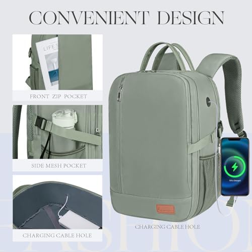 for Ryanair Cabin Bags 40x20x25 Underseat Anti Theft Carry-ons, Travel Backpack Cabin Size Hand Luggage Bag with Water Bottle Holder - Image 6