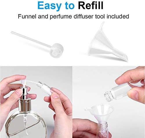 Travel Perfume Atomiser Bottle Refillable, 3 Pcs 6ML Leak Proof Aftershave Atomiser Spray Bottle Refillable Small Perfume Refill Bottle Travel Essentials Mini Perfume Decanter - Image 6