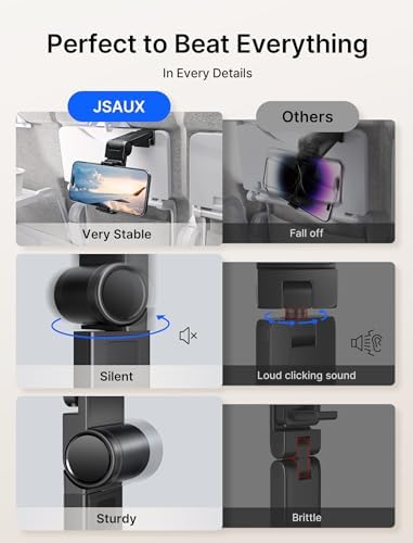 JSAUX Airplane Travel Essentials - 360° Plane Phone Holder, Hands-free Holder for Flying - Image 4